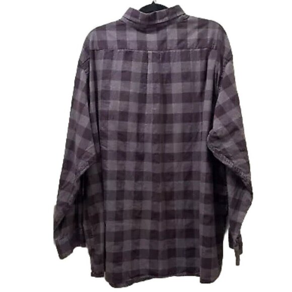 2/$30 ROWM Plaid Button Down Shirt Mens 2XB Purple Grunge Casual Skater 90s - Picture 3 of 9